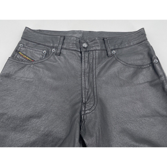 Diesel Leather Pants‎ Womens 27 Black - Picture 9 of 10